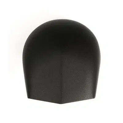 Campana copri tromba nera grinzata per Sportster, 