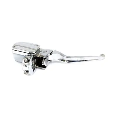Pompa freno stile OEM cromato per disco doppio per 