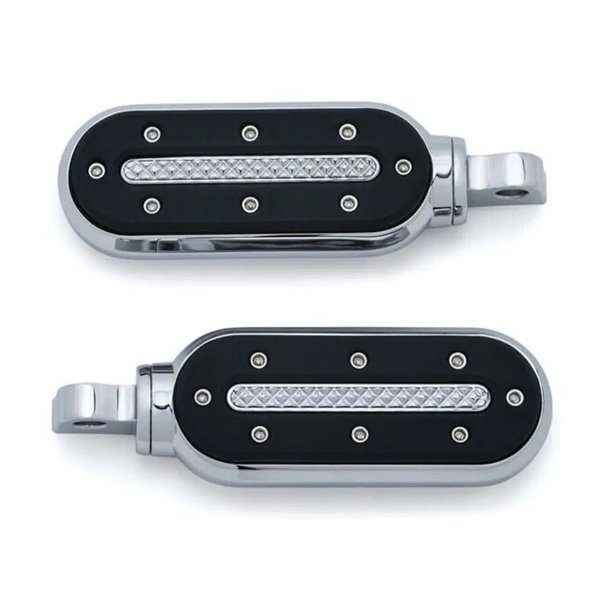 Pedaline Kuryakyn Heavy Industry cromate con adatt 