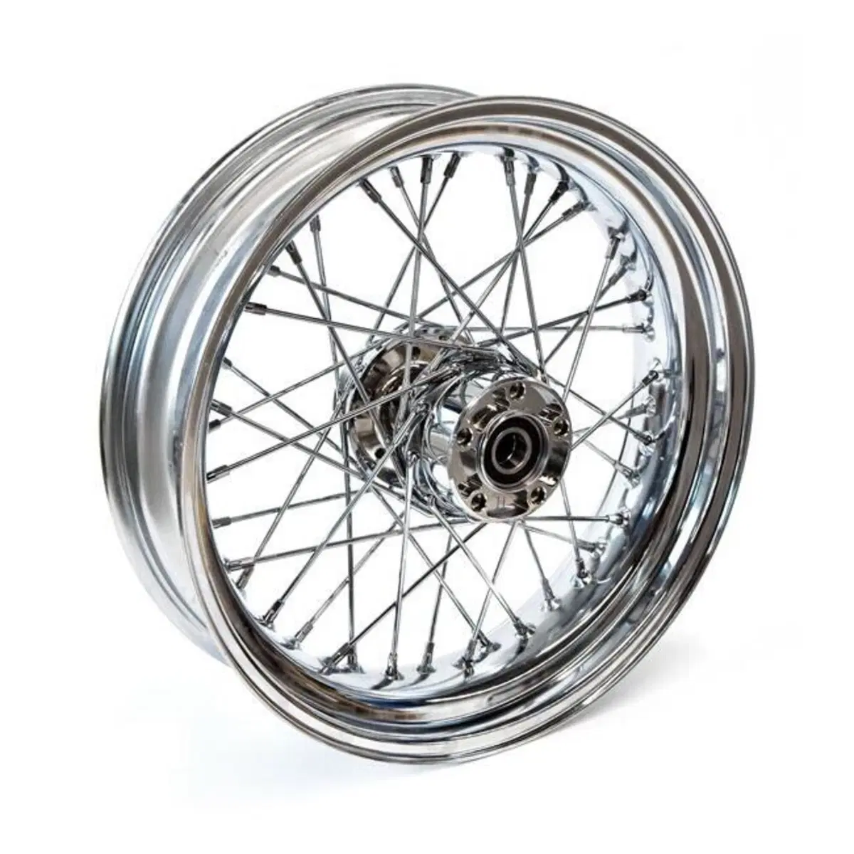 Ruota posteriore a 40 raggi cromata 17x4,5 per Dyn 