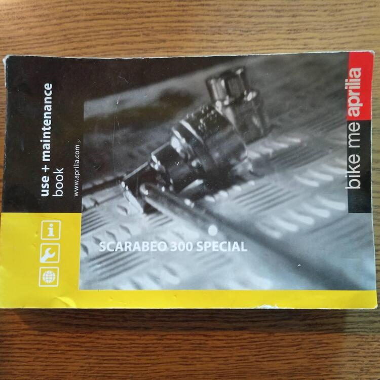 Manuale originale uso e manutenzione Aprilia Scara