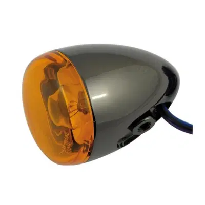 Freccia a lampadina Posteriore nera lente arancio 