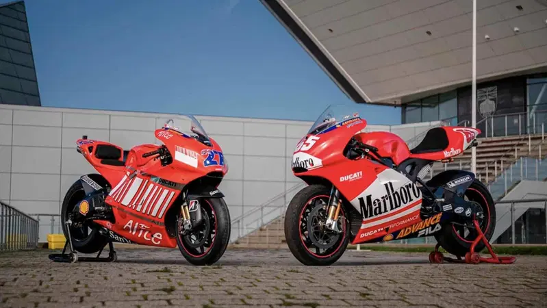 Le Ducati MotoGP di Capirossi e Stoner invendute all'asta
