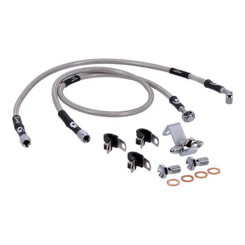 Tubo freno posteriore in treccia inox per Softail Goodridge