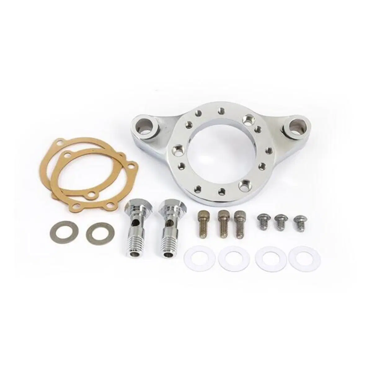 Supporto Carburatore cromato sfiati integrati per 