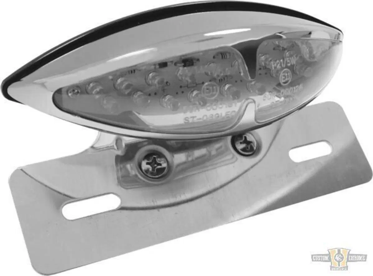 Faro posteriore LED Speed omologato con portatarga 