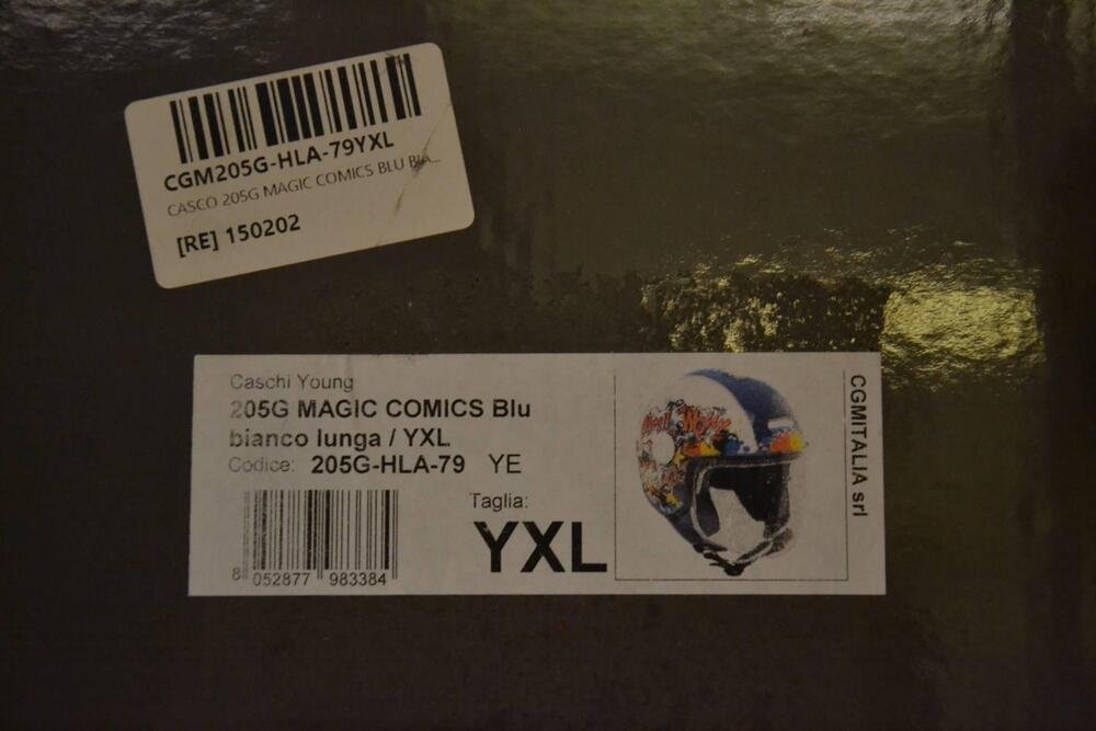 Casco CGM Magic Comics Blu 205g taglia YXL