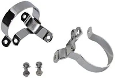 Coppia Fascette cromate da 3-1/4" (82 mm) per Tour 