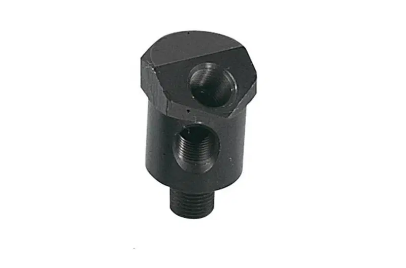 Adattatore doppia uscita nero per manometro pressi 