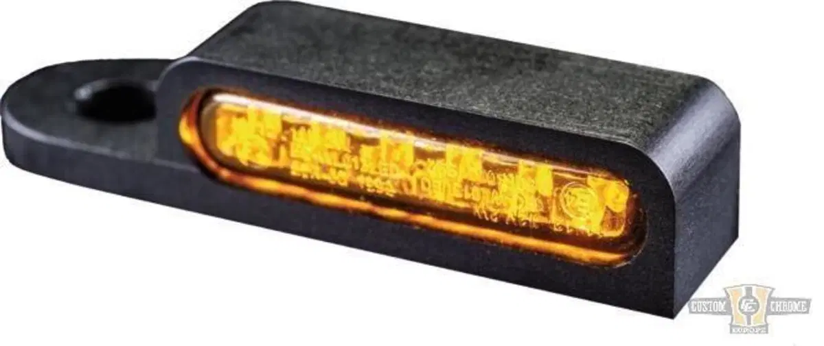 Frecce anteriori LED Omologate nere Heinz Bikes so 