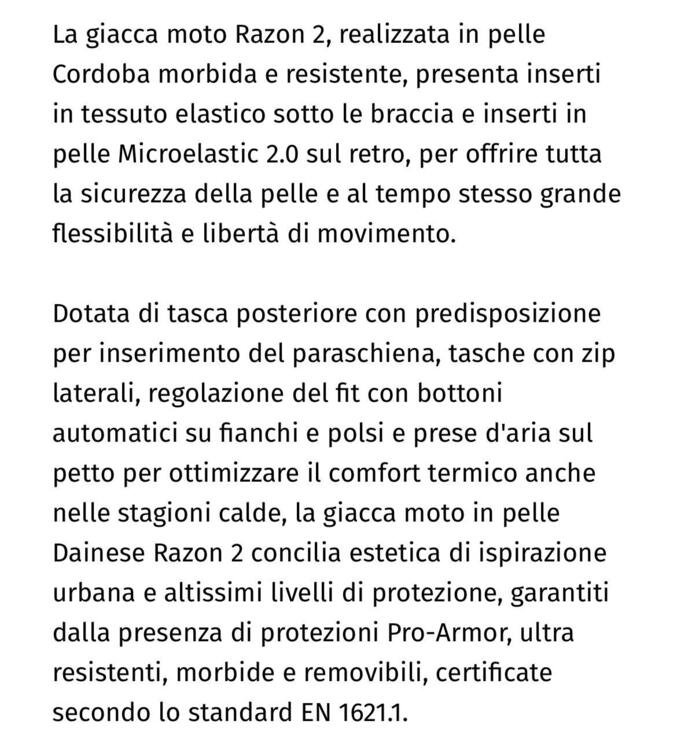 Giacca DAINESE Razon 2 - Tg 46 (S) (4)