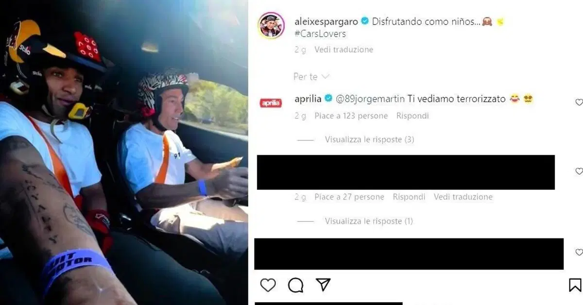 MotoGP 2024. Aleix Espargaro guida, Jorge Martin fa il navigatore: l'allenamento in auto [VIDEO]