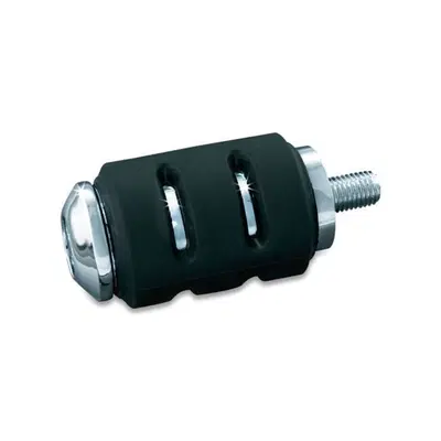 Pedalino cambio Kuryakyn Trident gomma nera, croma 