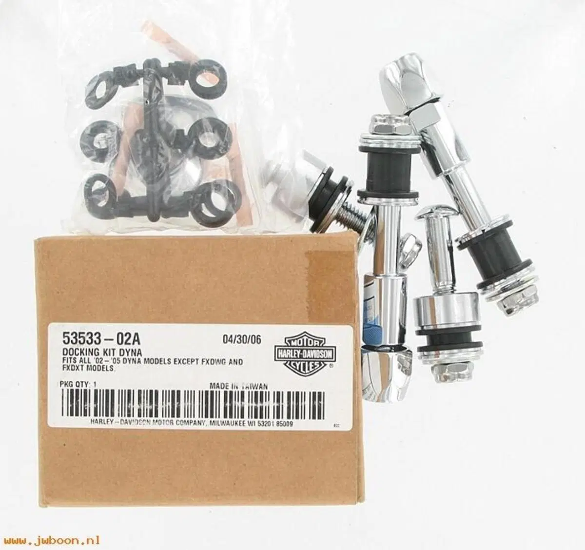 Kit bulloneria sgancio rapido per sissybar schiena 