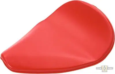 Mono sella sagomata Slimline rossa Custom Chrome 