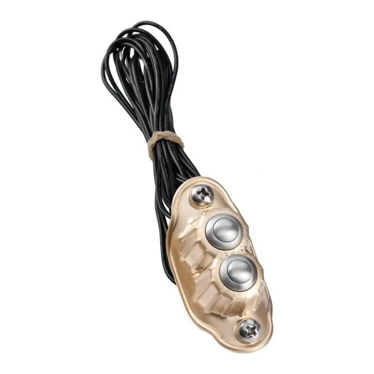 Pulsante doppio Deluxe K-tech ottone satinato Kust 
