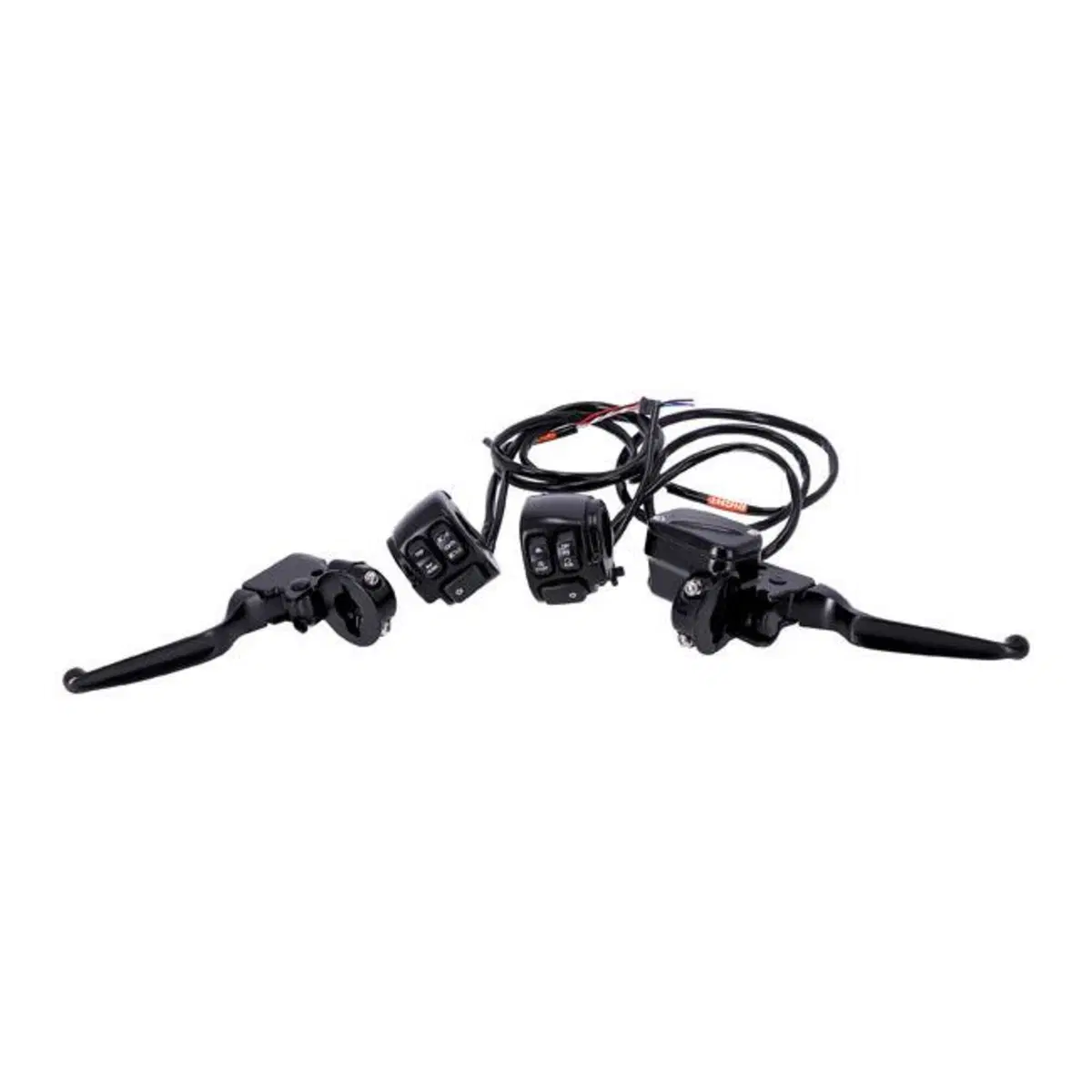 Kit comandi manubrio neri con pulsanti per Softail 