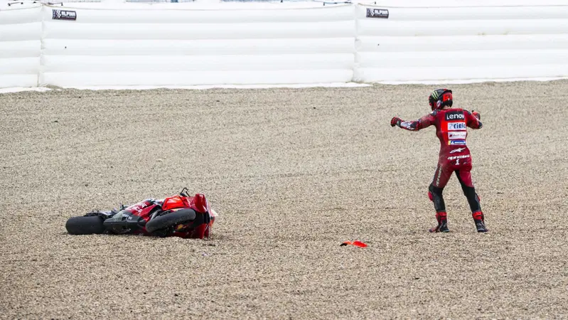 MotoGP 2024. GP di Spagna. Pecco Bagnaia: "A Brad Binder si &egrave; chiusa la vena"