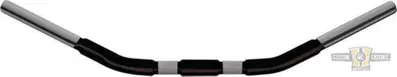 Manubrio Dragster 1-1/4" Largo 77cm nero, preforat 