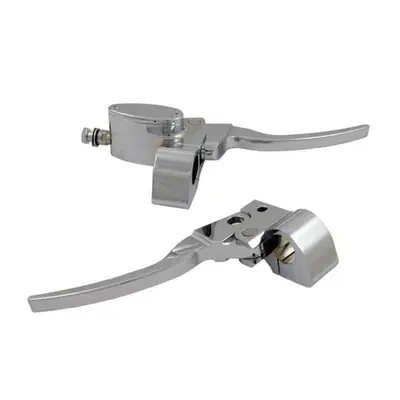 Comandi manubrio Custom cromati singolo disco con 