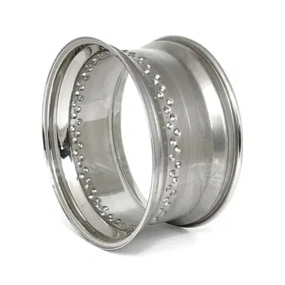 Cerchione 18x9 - 80 fori - inox lucido TTS 