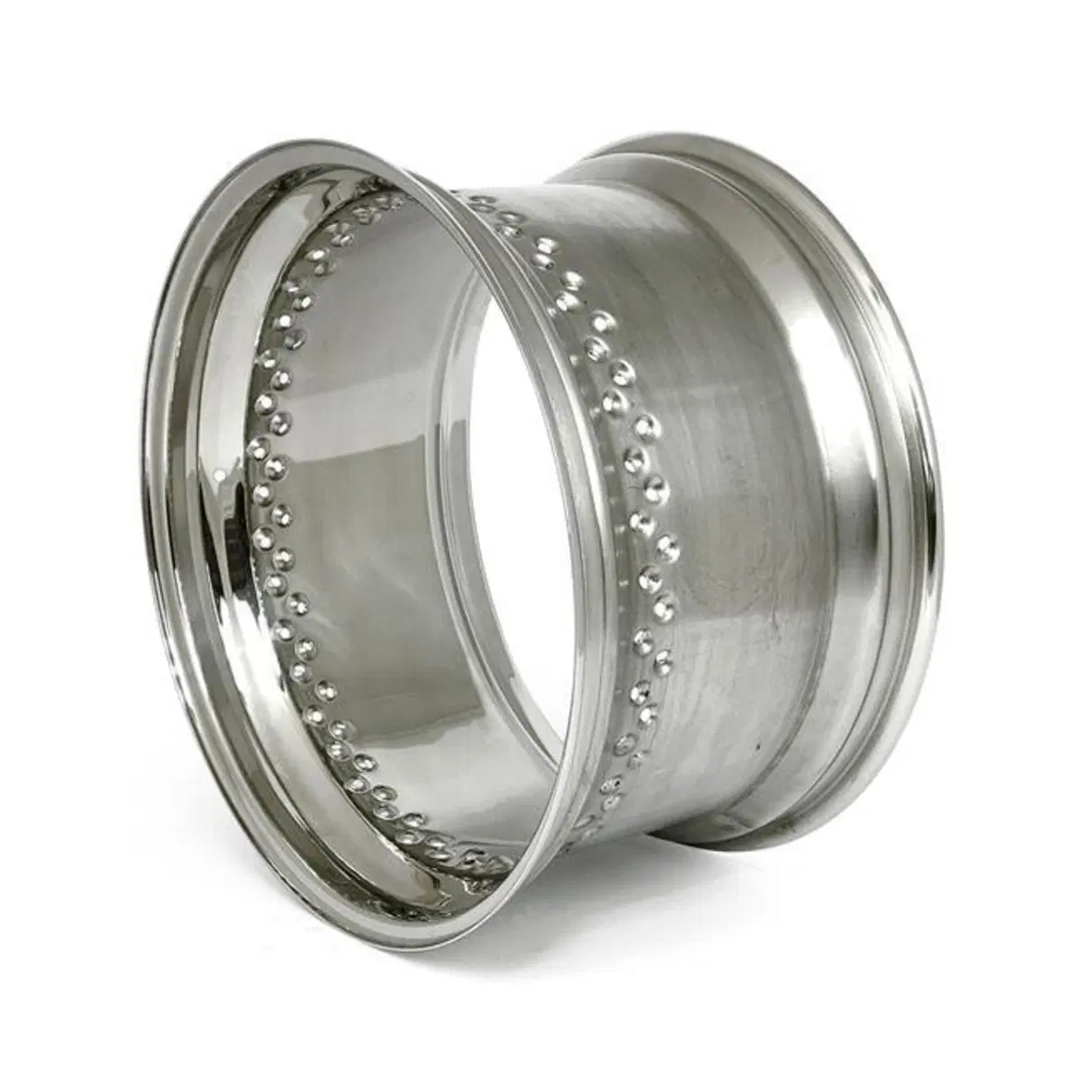 Cerchione 18x10 - 80 fori - inox lucido TTS 