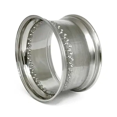 Cerchione 18x10 - 80 fori - inox lucido TTS 