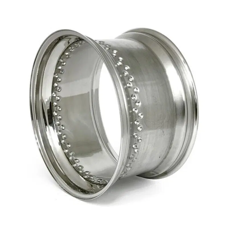 Cerchione 18x10 - 80 fori - inox lucido TTS 