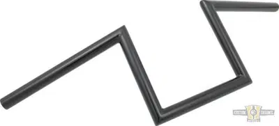 Manubrio Z Bar 1", alto 8", Largo 72cm, nero, senz Jammer