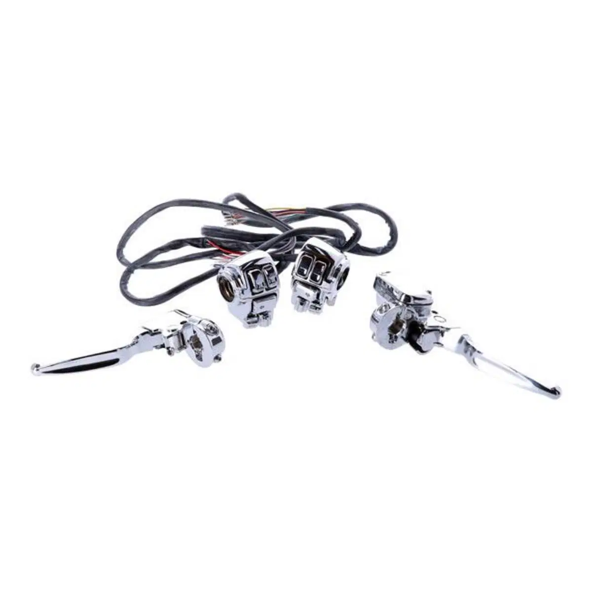 Kit comandi manubrio cromati (PULSANTI INCLUSI) p 