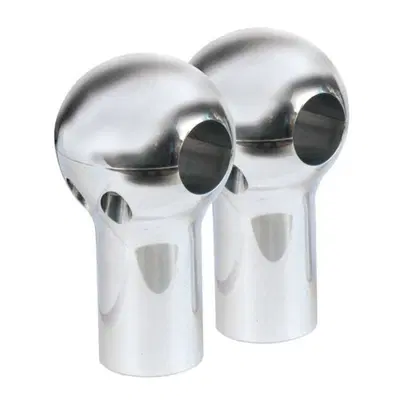 Riser CPV Round alto 3&rdquo; alluminio lucido, Per manu 