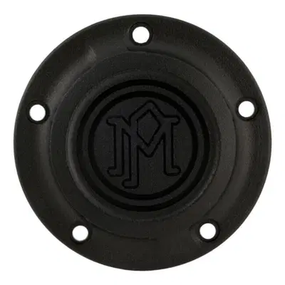 Point Cover PM Scallop nero per Dyna, Softail e T Performance Machine