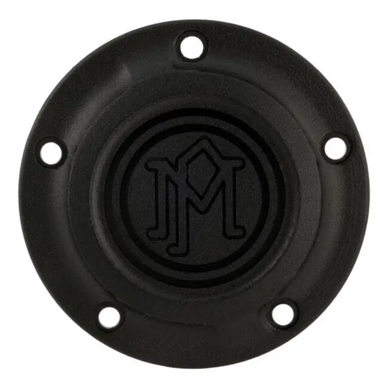 Point Cover PM Scallop nero per Dyna, Softail e T Performance Machine