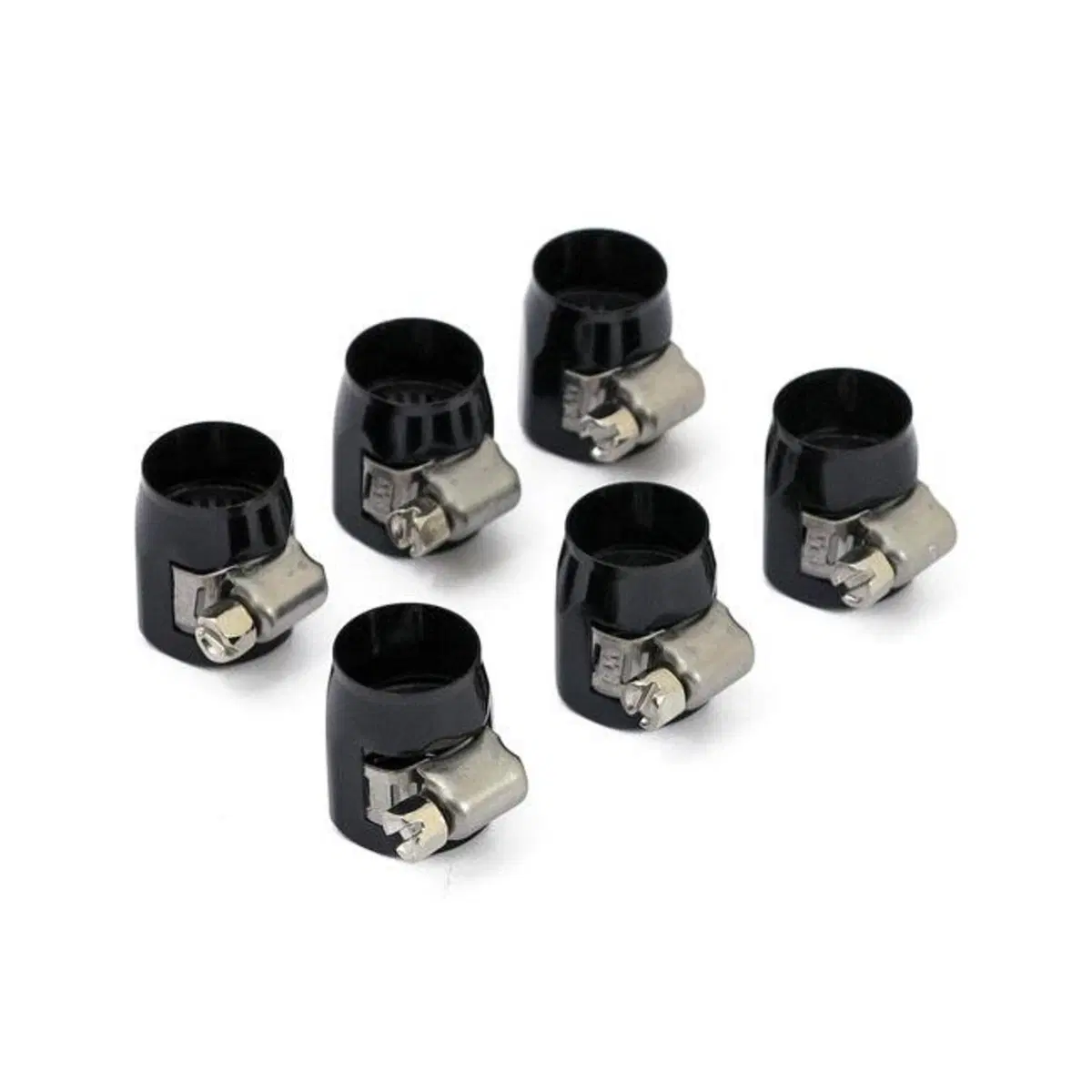 Fascette stringi tubo esagonali nere 3/8" (confezi 