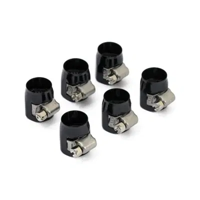 Fascette stringi tubo esagonali nere 3/8" (confezi 