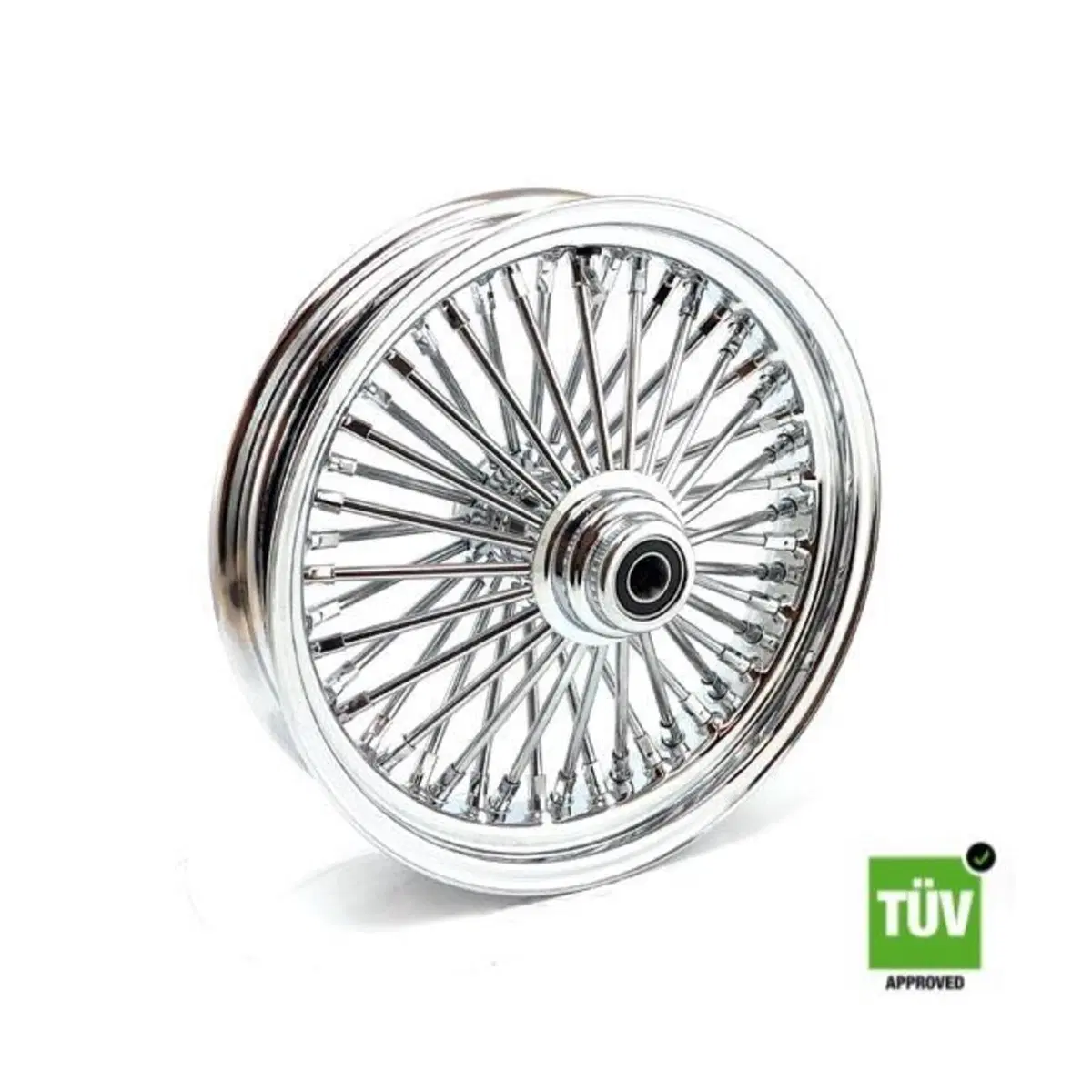 Ruota anteriore cromata Big Spoke 48 raggi 16”x 3, 