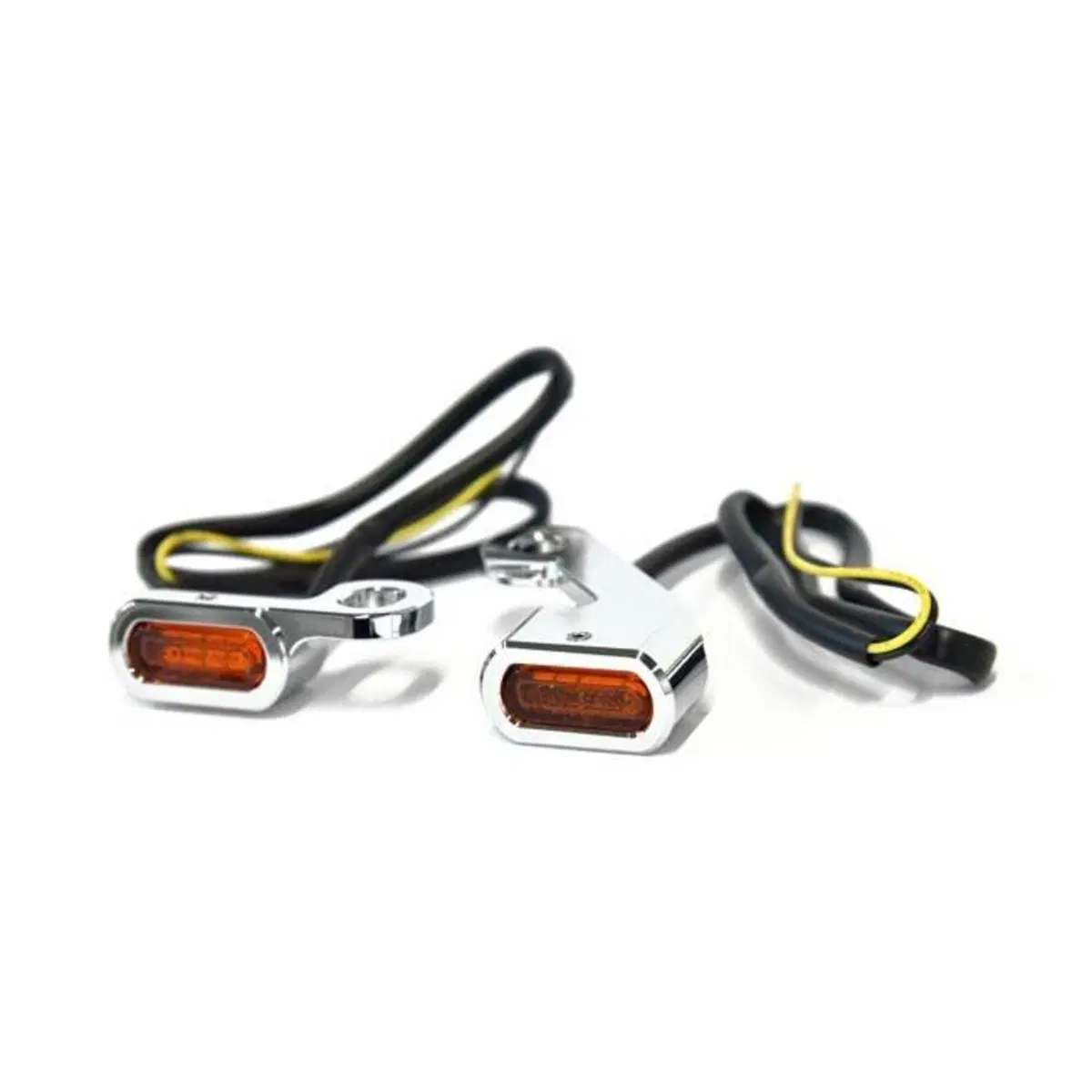 Frecce cromate con lenti ambrate omologate a LED p 