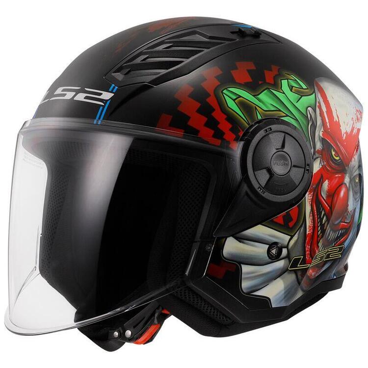 Casco Jet LS2 OF616 Airflow 2 Happy Dream lucido