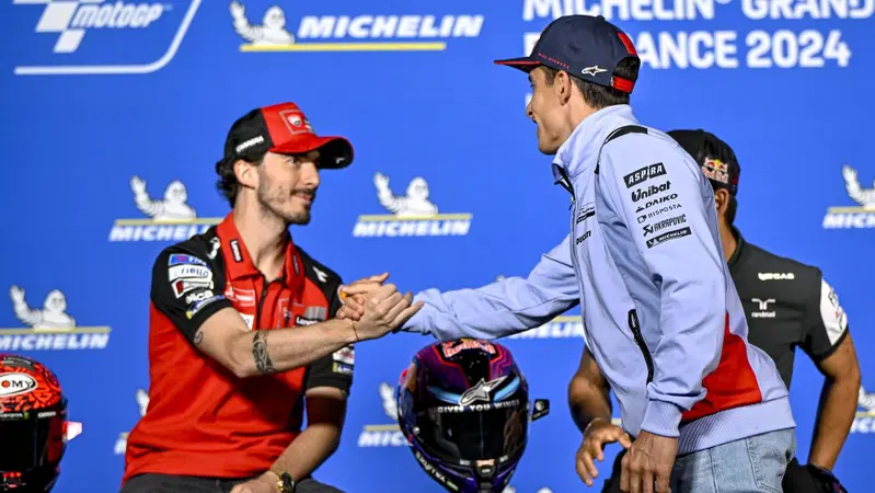MotoGP 2024. GP di Francia. Pecco Bagnaia: "Non voglio Marc Marquez come compagno? Cavolate"