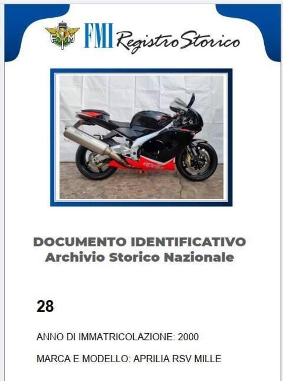 Aprilia RSV 1000 (2000 - 01)