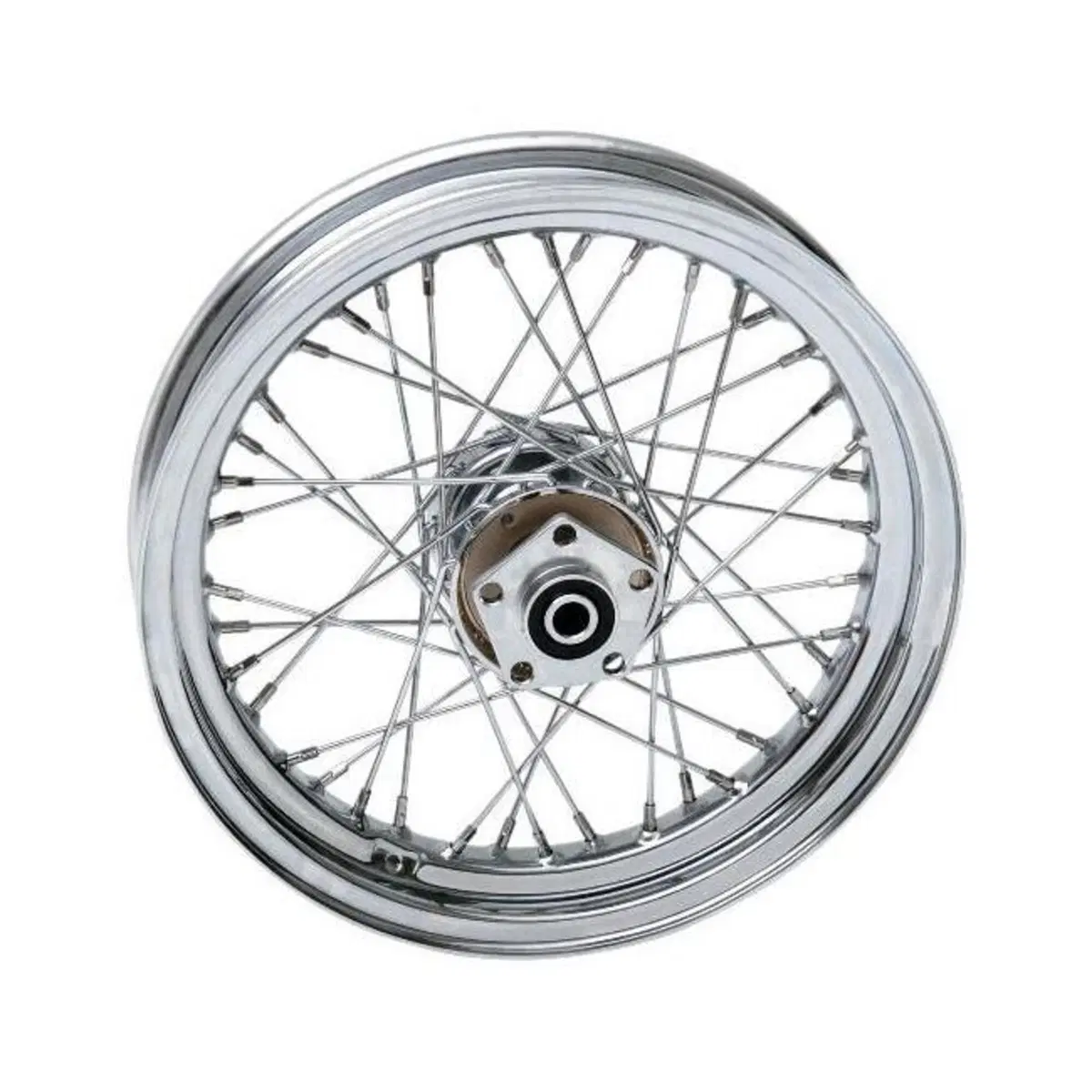 Ruota posteriore a 40 raggi cromata 16x3 per Softa 