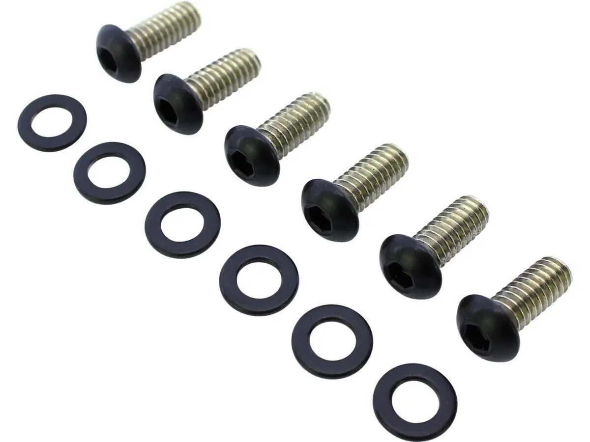 Kit viti coperchio frizione Derby Cover nere opach 