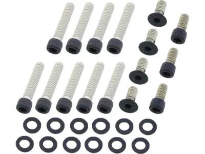 Kit viti coperchio frizione Derby Cover nere opach 