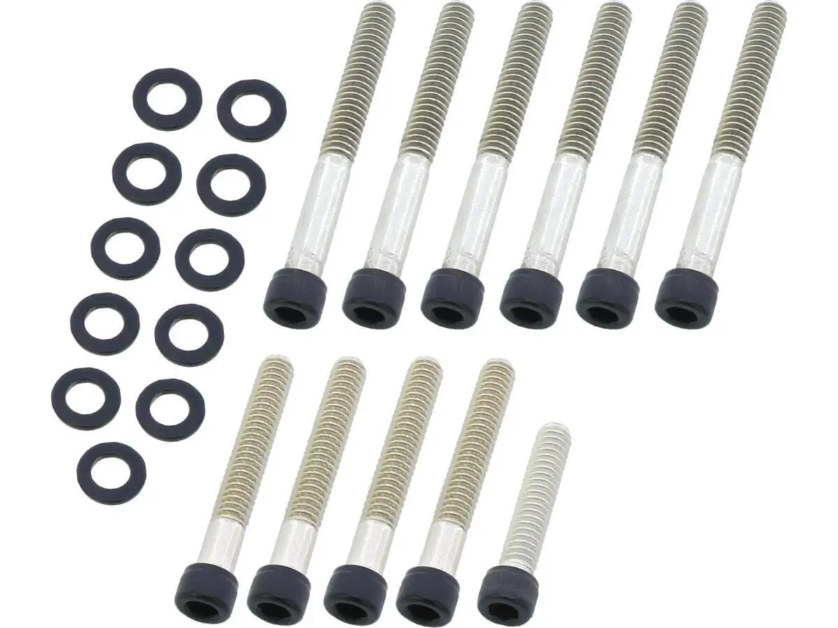 Kit viti coperchio cam nere opache per Sportster d 