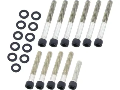 Kit viti coperchio cam nere opache per Sportster d 