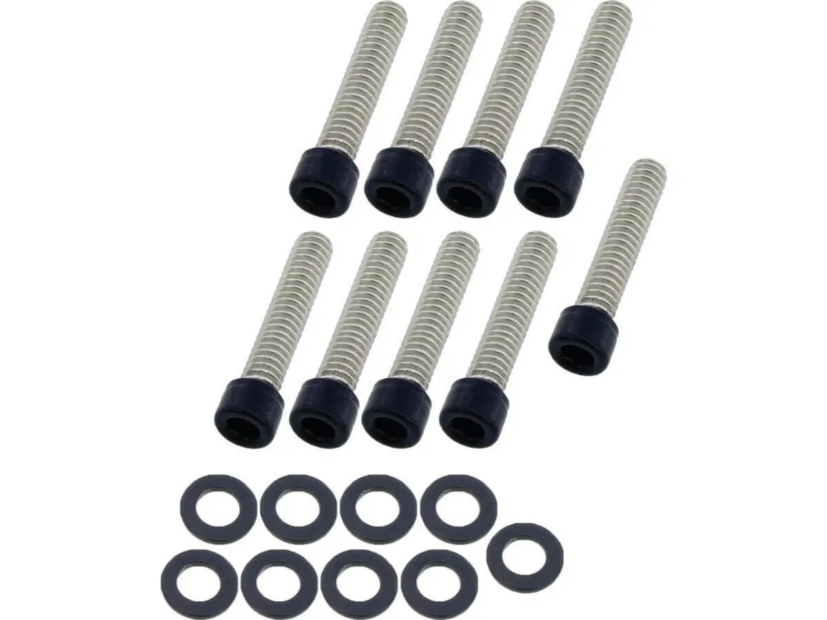 Kit viti coperchio cam nere opache per Softail dal 