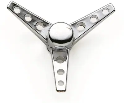 Dado con Tri-Bar filetto 1/4-20 cromato Motorcycle 