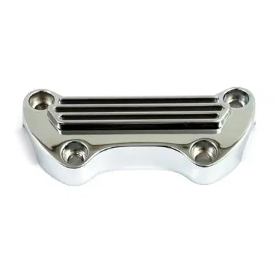 Piastrina riser CROMATA ALETTATA Motorcycle Storeh 
