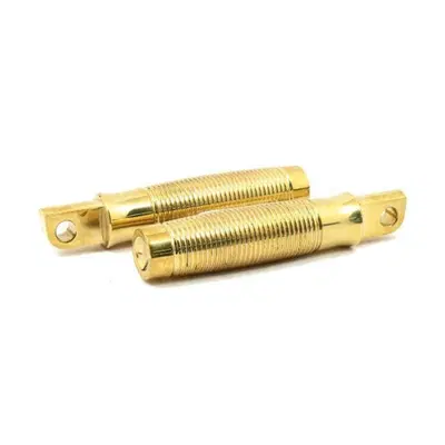 Pedaline Rough Crafts Groove in ottone lucidato