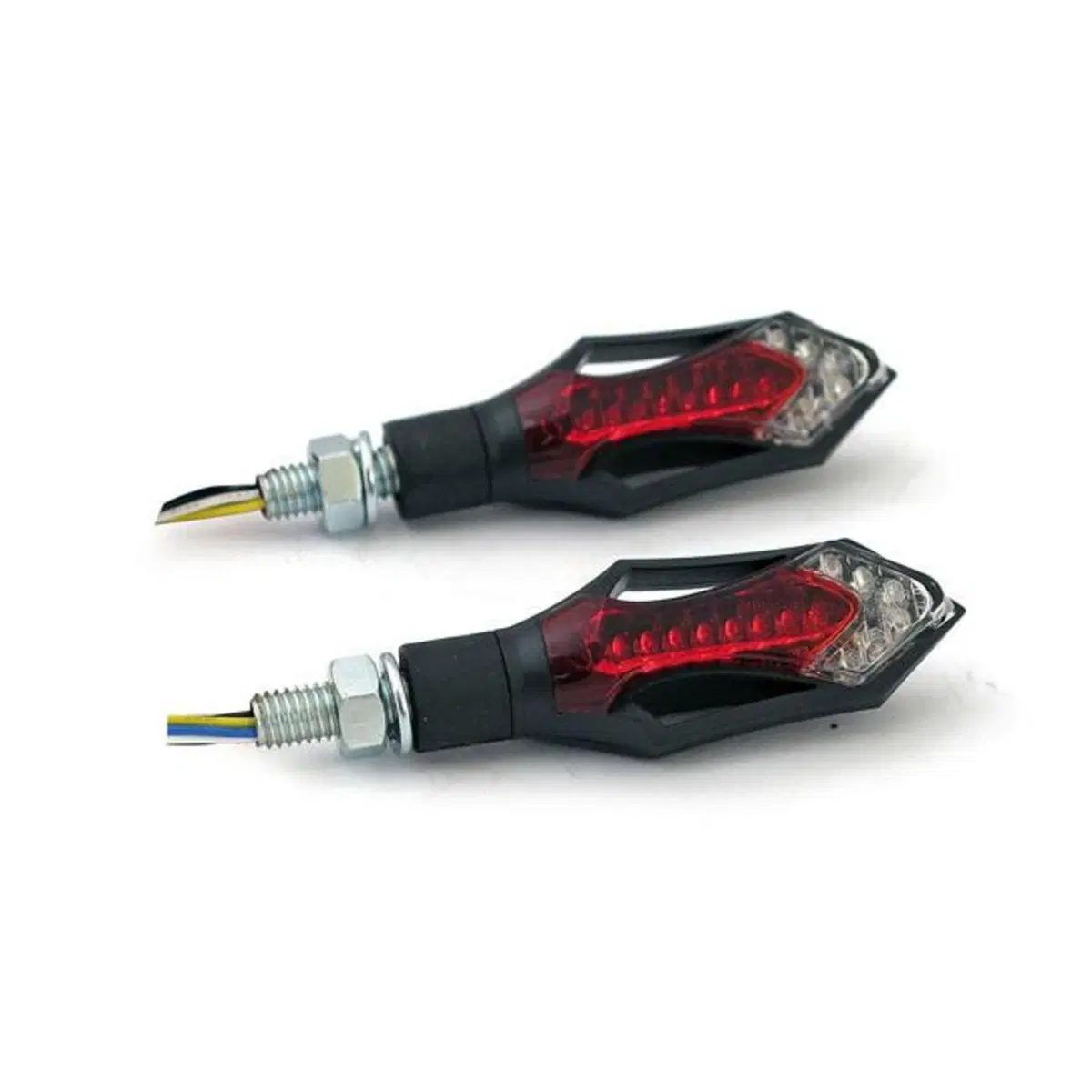 Frecce post. Multifunzione Led Hatch nere - lenti 